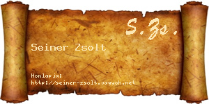 Seiner Zsolt névjegykártya